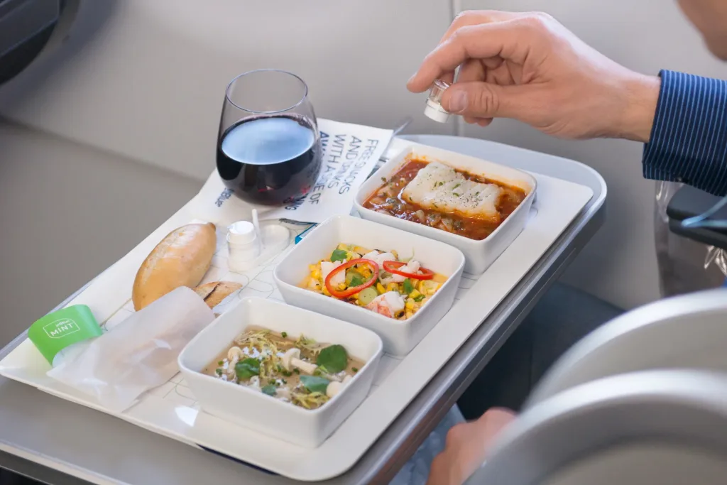 which airline has the healthiest food