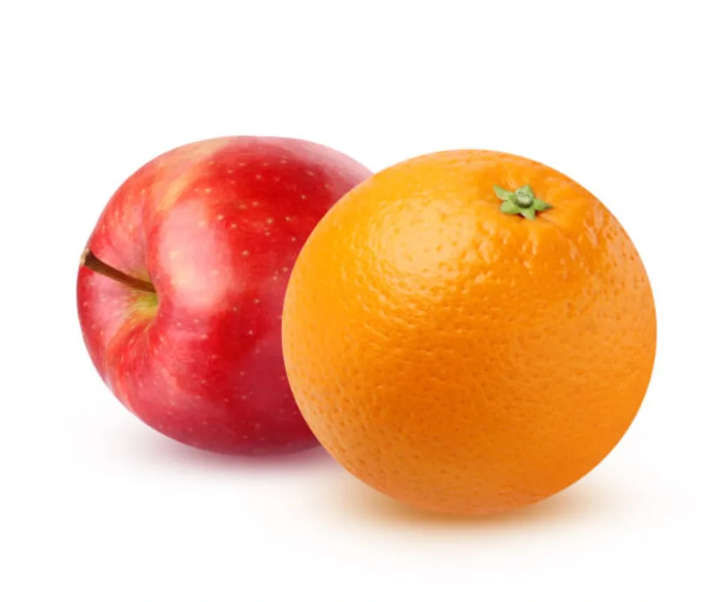 apple and orange
